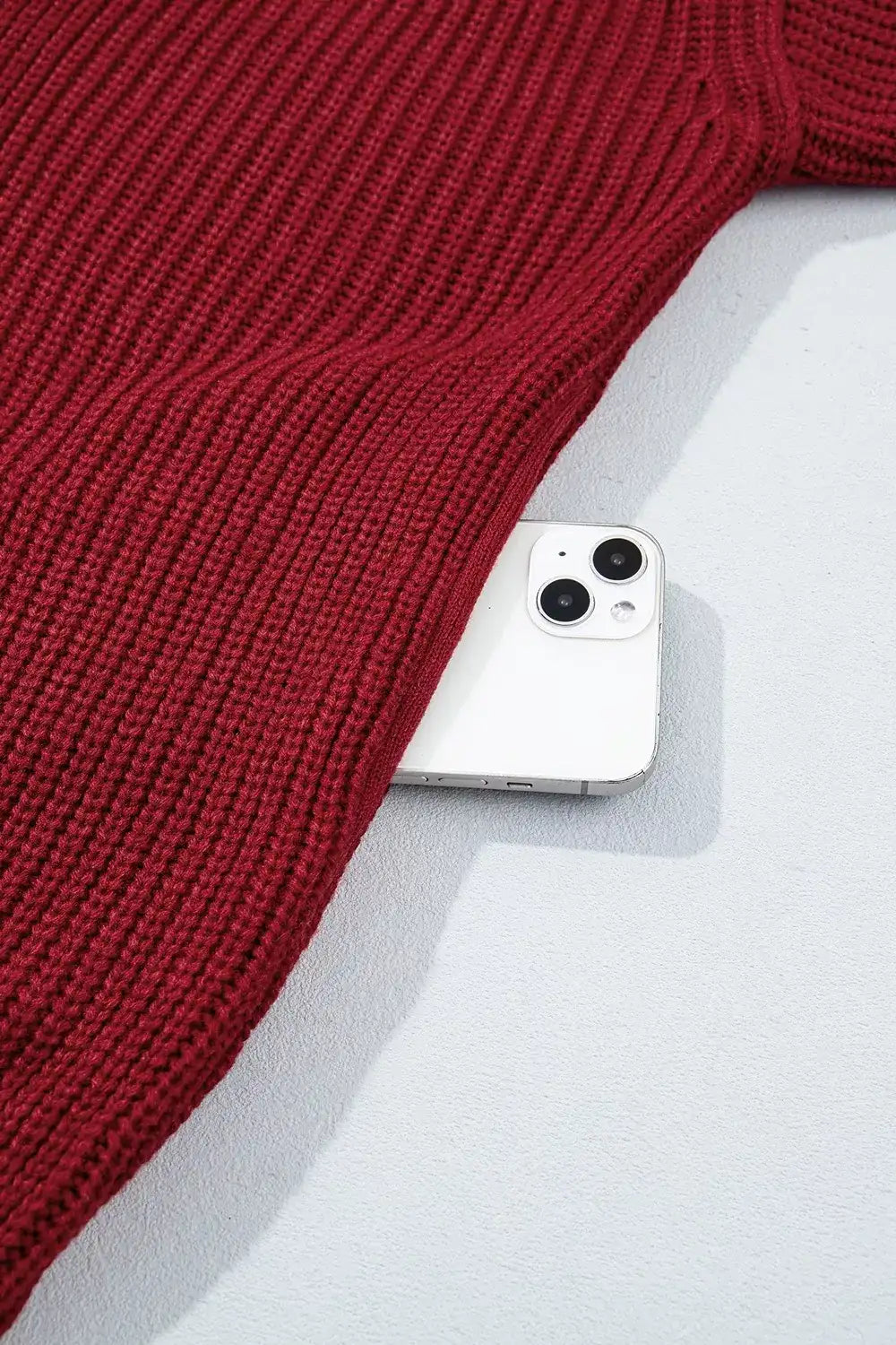 Solid Color Knit Oversized Button Front Sweater Cardigan - Trendsi - Flyclothing LLC