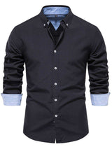 Men's Button Down Collared Neck Shirt - Trendsi - Flyclothing LLC