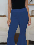 High-Low Bootcut Pants - Trendsi - Flyclothing LLC