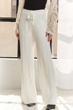ADORA Tied Wide Leg Knit Pants - Trendsi - Flyclothing LLC