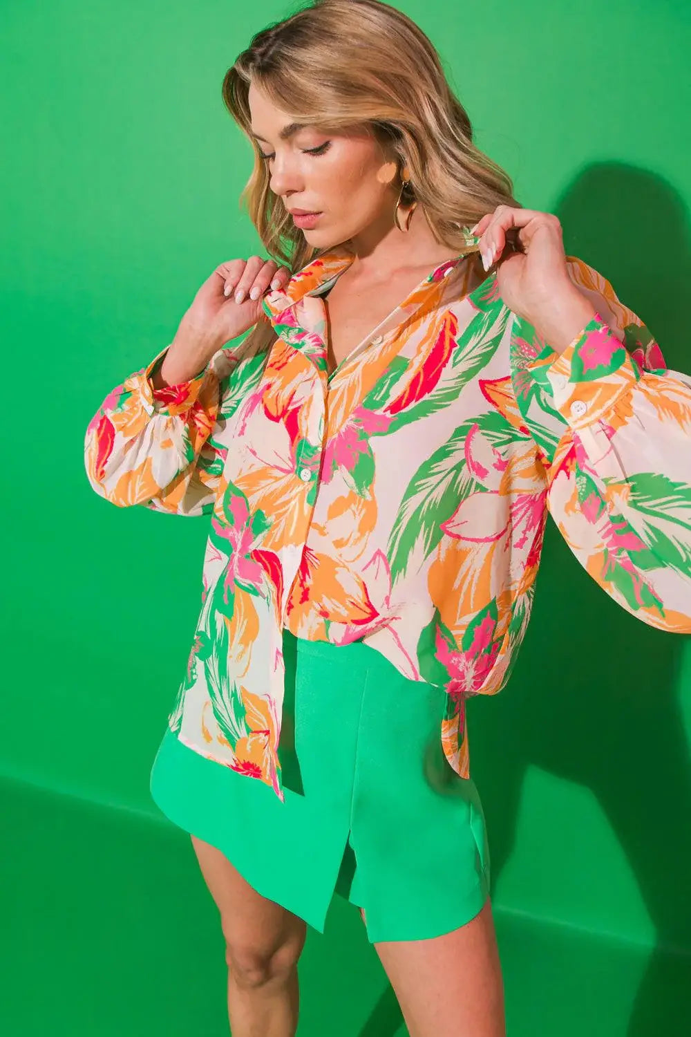 BORN TO SPARKLE WOVEN TOP - Flying Tomato - Flyclothing LLC