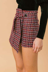 WONDERFUL WEATHER TWEED SKORT - Flying Tomato - Flyclothing LLC