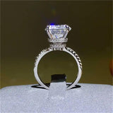 5 Carat Moissanite 925 Sterling Silver Ring - Trendsi