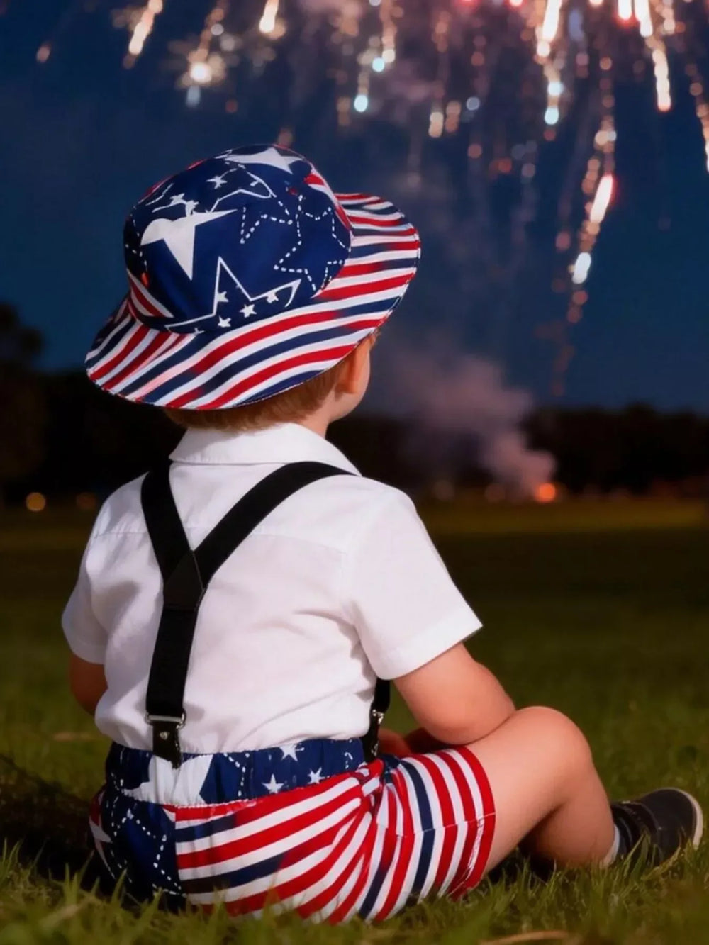 Children's Patriotic Celebration Outfit Set - Trendsi - Flyclothing LLC
