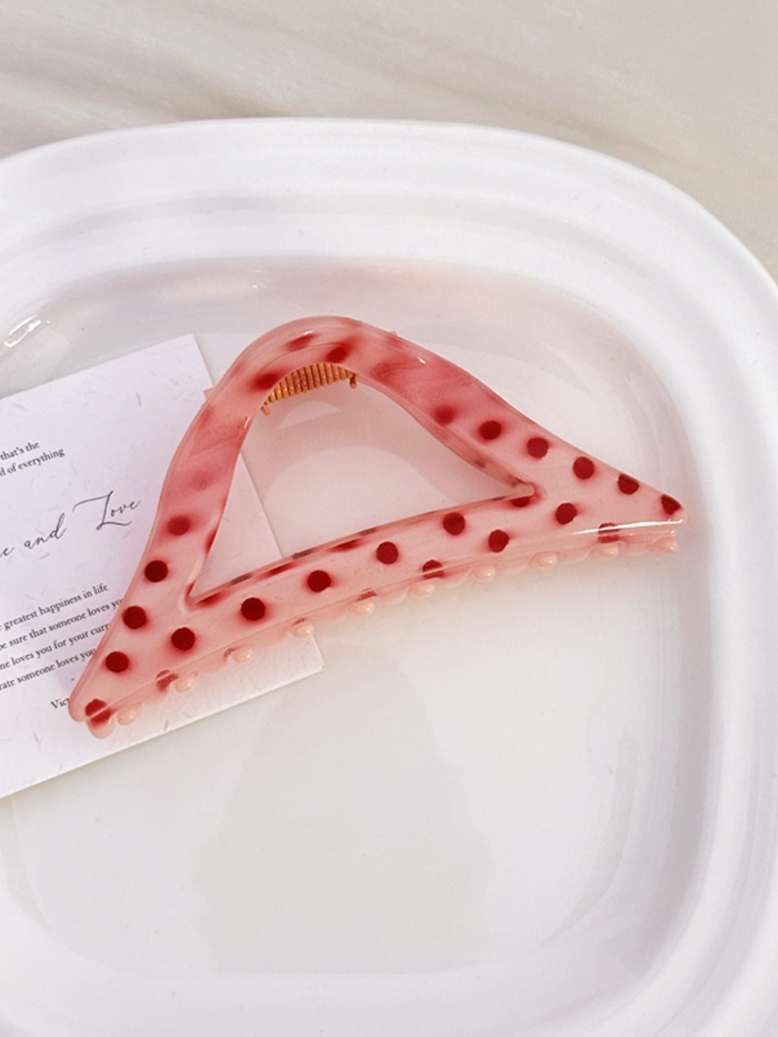 PC Polka Dot Hair Claw Clip - Trendsi - Flyclothing LLC