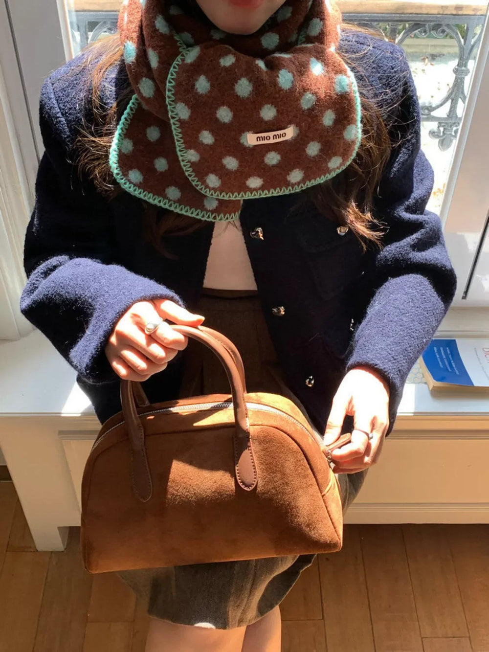 Polka Dot Warm Scarf - Trendsi - Flyclothing LLC