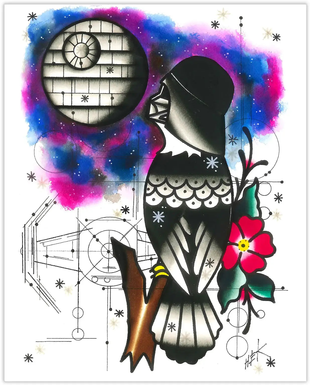 Black Market Art Company Death Eagle Print - Black Market Art Company - Flyclothing LLC
