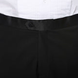 Debonair Black Slim Fit Peak Lapel 2 Piece Tuxedo Suit Set
