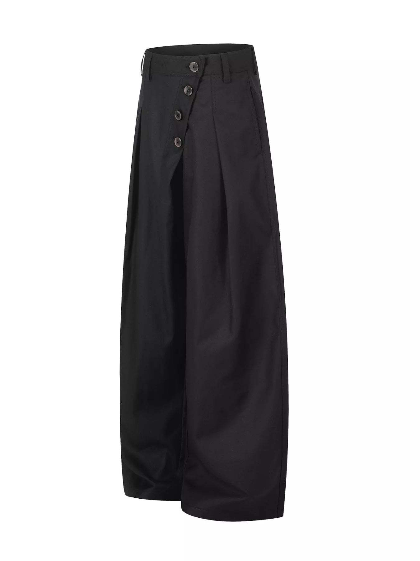 Men's Asymmetrical Button Wide-Leg Pants - Trendsi - Flyclothing LLC