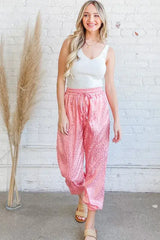 And The Why Satin Leopard Print Joggers - Trendsi - Flyclothing LLC