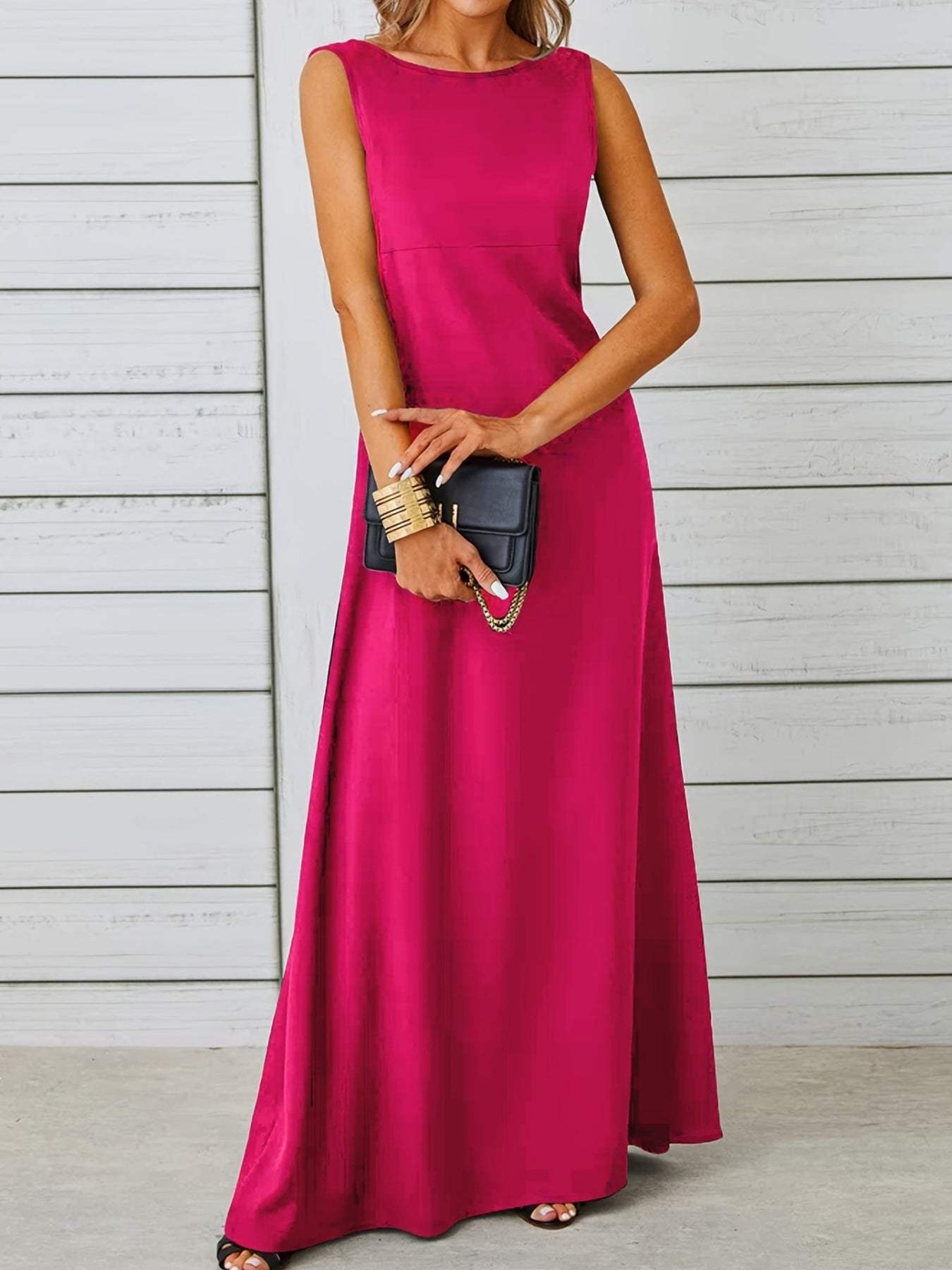 Sleeveless Flowy Maxi Dress - Trendsi - Flyclothing LLC