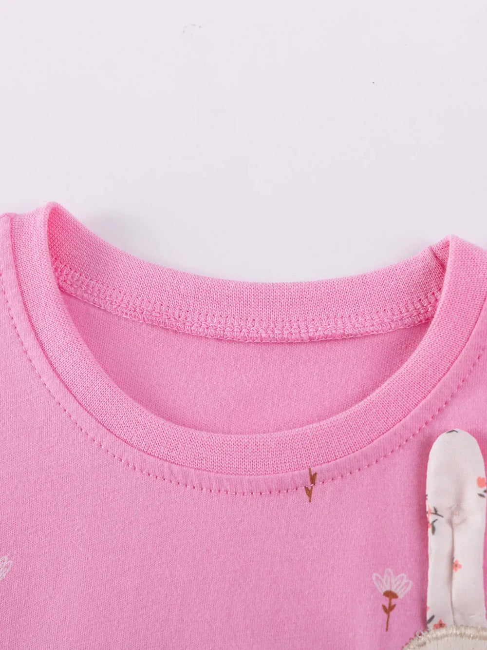 Children's Bunny Applique Casual Dress - Trendsi - Flyclothing LLC