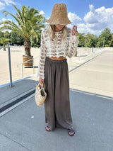 Crochet Long Sleeve Knit Cover Up - Trendsi - Flyclothing LLC