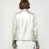 Deirdre - Women's BHBR Motorcycle Leather Jacket - First Manufacturing Company - Flyclothing LLC