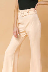 COUNTDOWN THE HOURS WOVEN FLARED PANTS - Flying Tomato - Flyclothing LLC