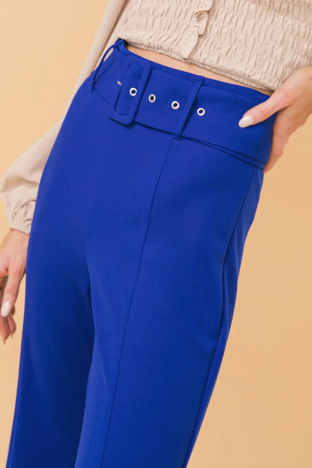 COUNTDOWN THE HOURS WOVEN FLARED PANTS - Flying Tomato - Flyclothing LLC
