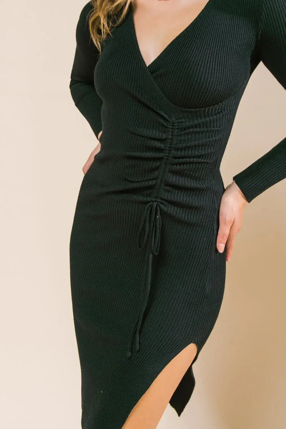 STYLE SIGN SWEATER DRESS - Flying Tomato - Flyclothing LLC