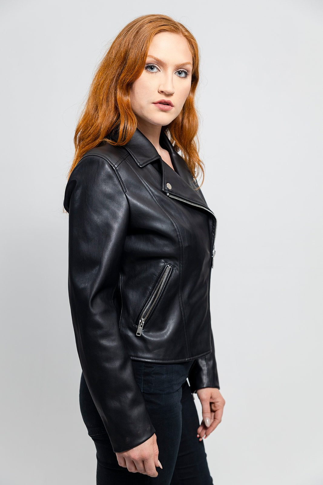 Demi Women's Faux Leather Moto Jacket - Whet Blu NYC - Flyclothing LLC