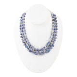Denim Kyanite Blue Lapis Sterling Silver Strand Necklace - Barse Jewelry