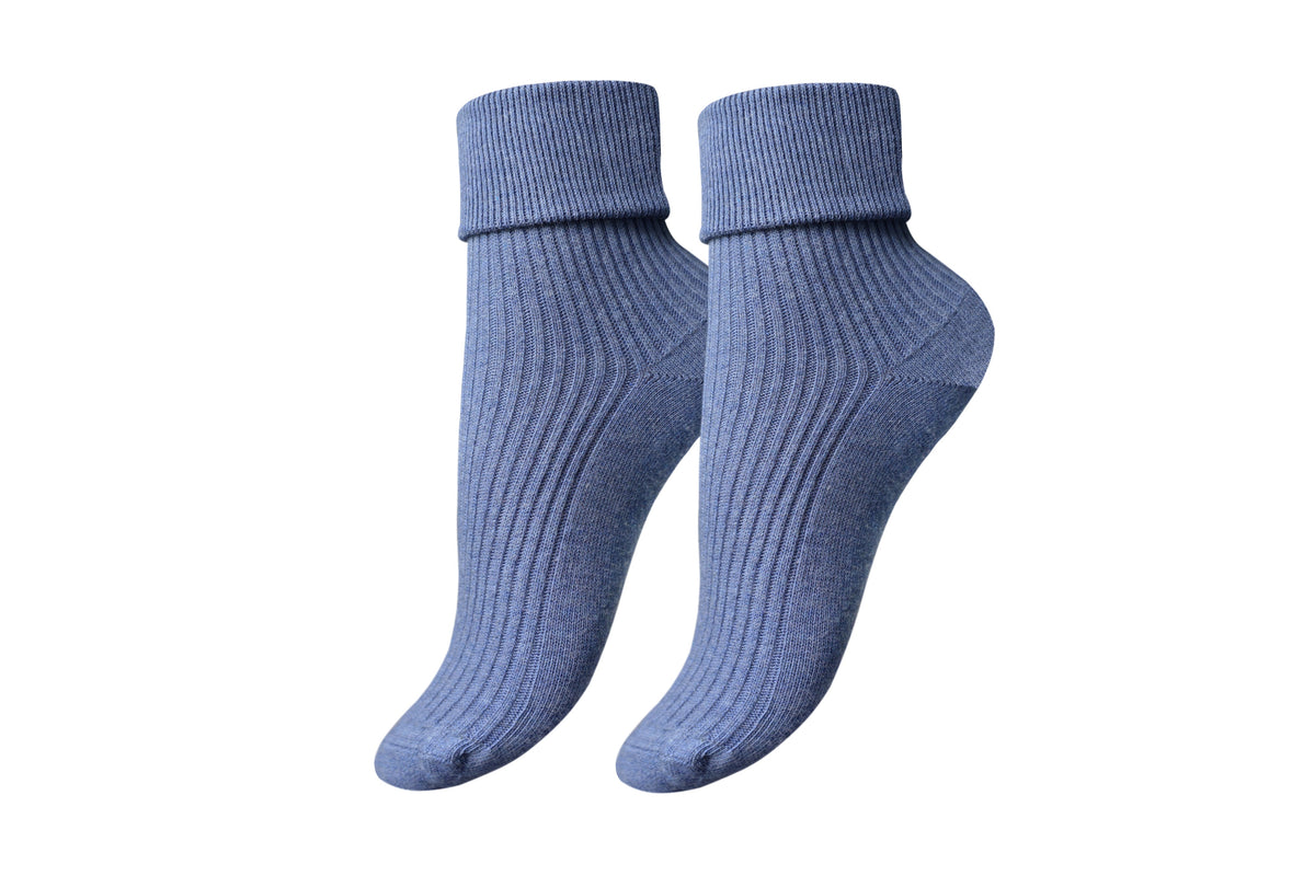 tittimitti® Women’s 100% Organic Combed Cotton Socks 1 Pair – Made in Italy
