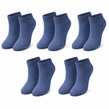 tittimitti® Kids’ 98% Organic Cotton Ankle Socks 5-Pack – Ages 1–12 - tittimitti - Flyclothing LLC