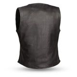 Derringer Women's Motorcycle Leather Vest - First Manufacturing Company - Flyclothing LLC