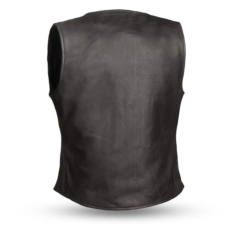 Derringer Women's Motorcycle Leather Vest - First Manufacturing Company - Flyclothing LLC
