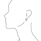 Detailed Blue Turquoise and Sterling Silver Drop Earrings