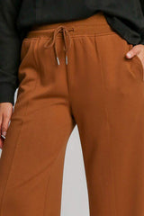 Umgee Drawstring Wide Leg Pants with Pockets - Trendsi - Flyclothing LLC