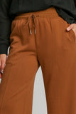 Umgee Drawstring Wide Leg Pants with Pockets - Trendsi
