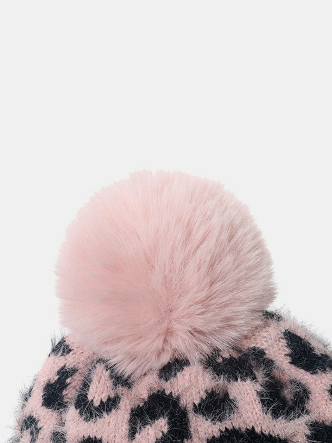 Leopard Hat with Pompom - Trendsi