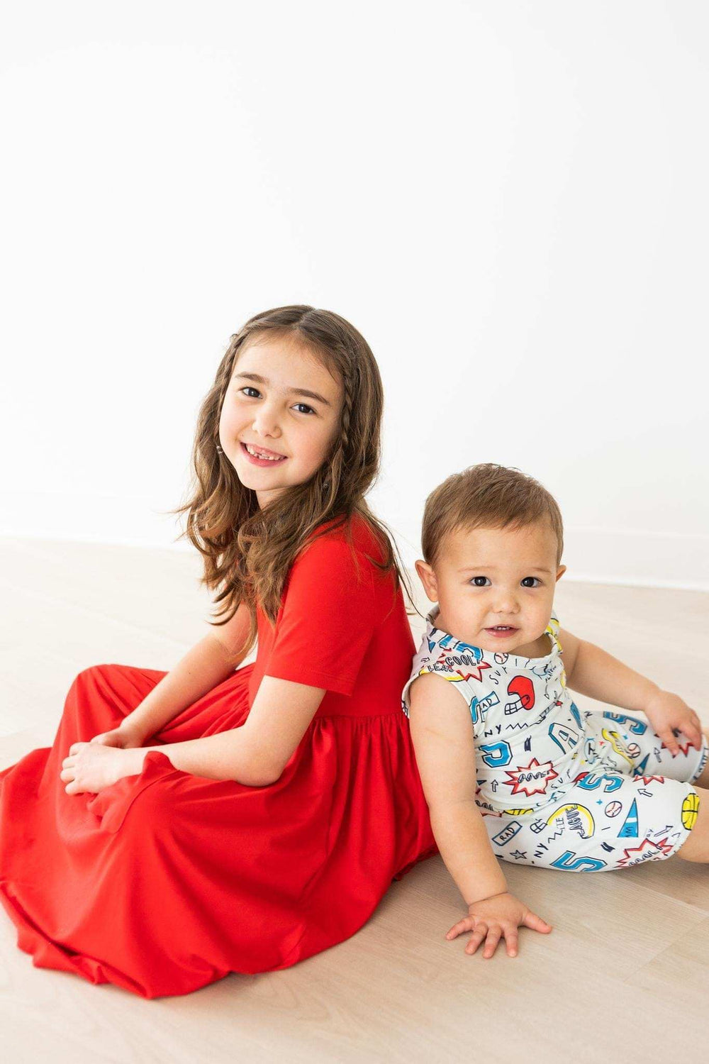 Red S/S Pocket Twirl Dress - Mila & Rose ® - Flyclothing LLC