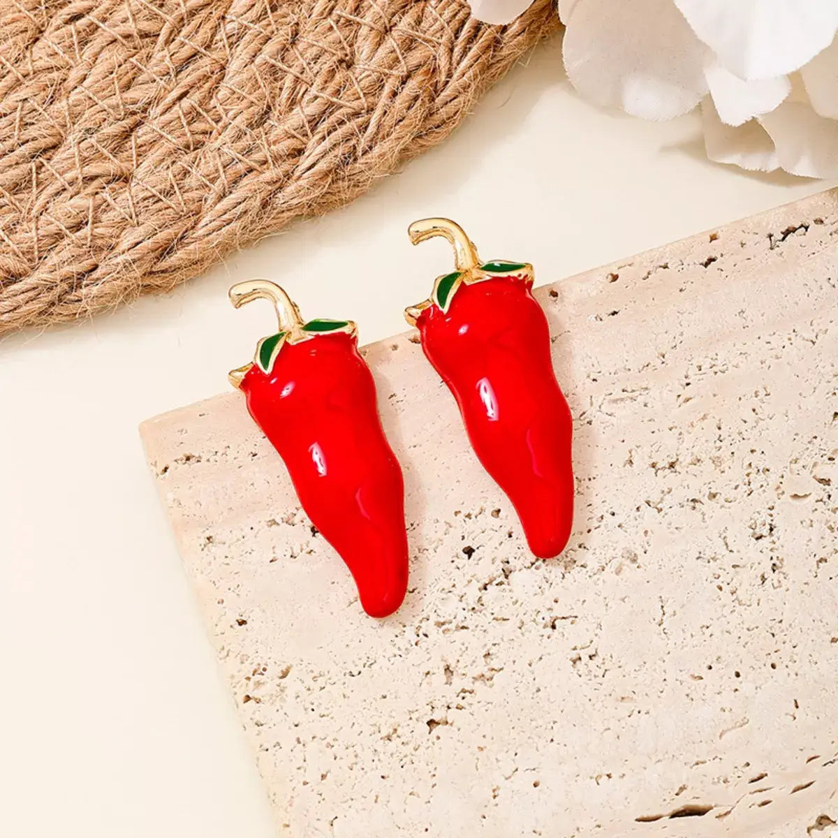 Chili Pepper Stud Earrings - Trendsi - Flyclothing LLC