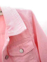 Full Size Cropped Denim Jacket Plus Size - Trendsi - Flyclothing LLC