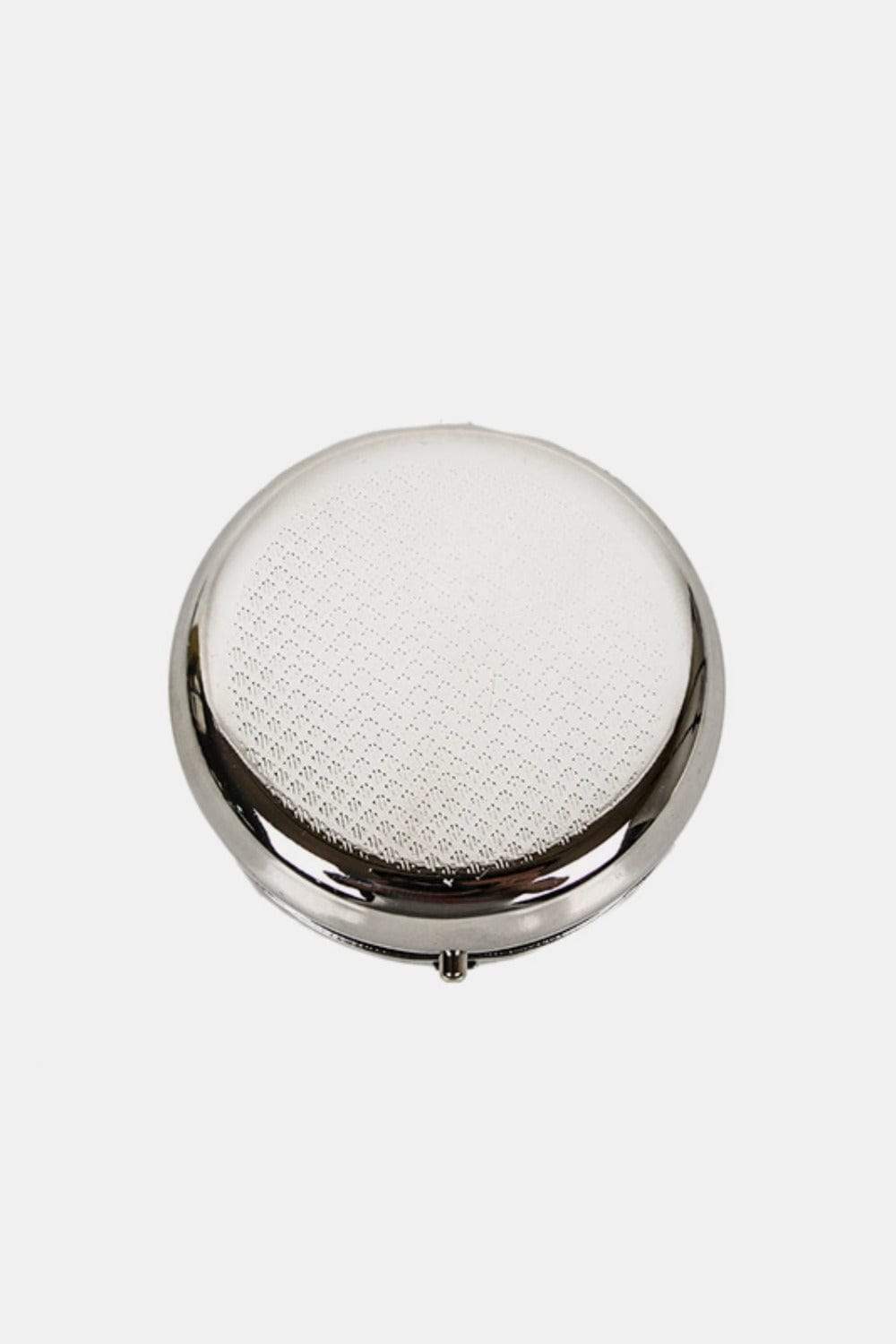 Nicole Lee USA Print Metallic Circular Large Pill Case - Trendsi - Flyclothing LLC