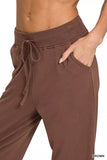 Zenana Drawstring Cotton Joggers with Pockets - Trendsi - Flyclothing LLC