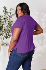 Basic Bae Full Size Round Neck Short Sleeve T-Shirt - ShopBasicbae - Flyclothing LLC