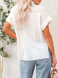 Button Up Short Sleeve Shirt - Trendsi - Flyclothing LLC