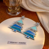 Christmas Tree Dangle Earrings - Trendsi - Flyclothing LLC