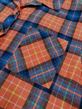 Plaid Collared Neck Long Sleeve Shirt - Trendsi - Flyclothing LLC