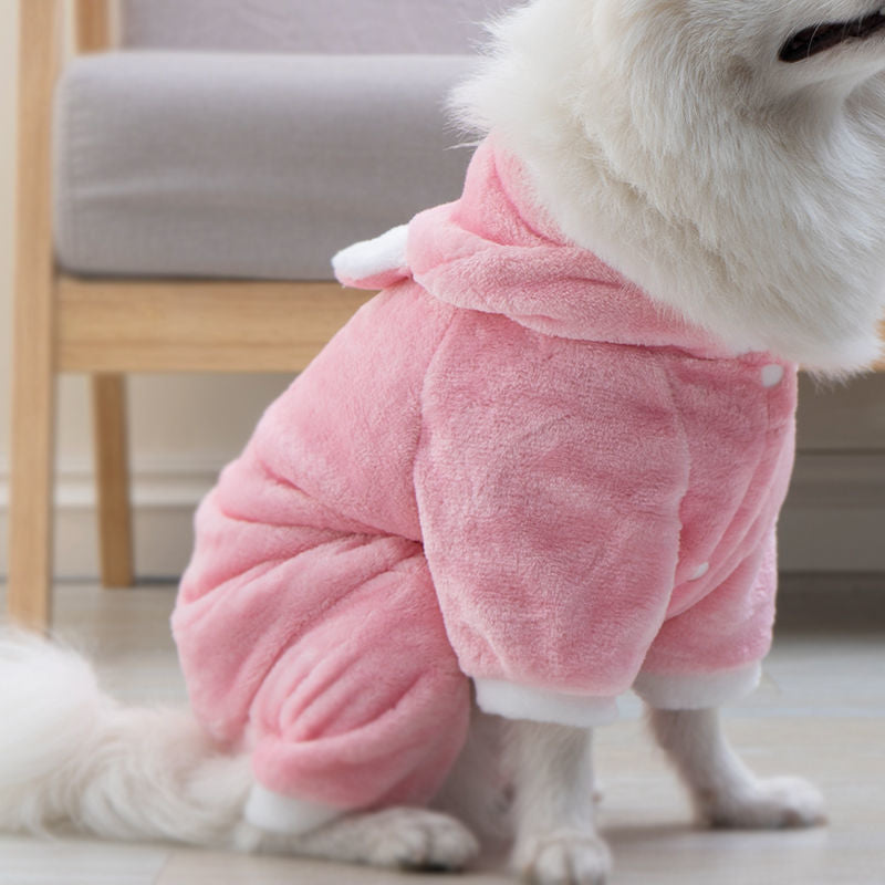 Fleece-lined Thermal Coral Fleece Pig Pet Costume Cat Clothes Small Dog - My Store - Flyclothing LLC