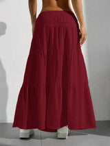 Flowy Tiered Maxi Skirt - Trendsi - Flyclothing LLC