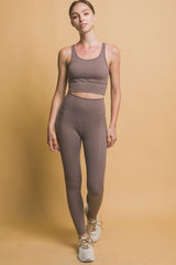 Love Tree High Waist Leggings with Side Pockets - Trendsi