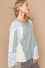 POL Lace Floral Round Neck Knit Top - Trendsi - Flyclothing LLC