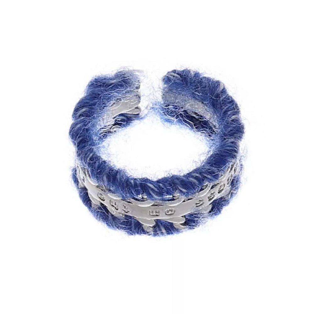 Brass Yarn-Wrapped Open Ring - Trendsi - Flyclothing LLC