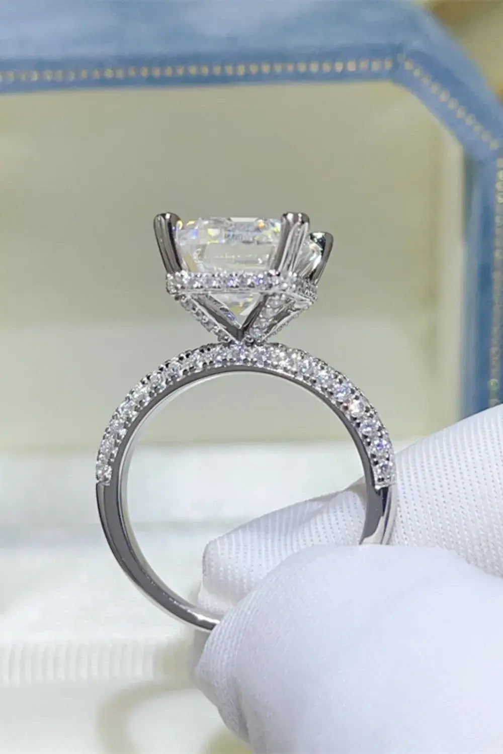 5 Carat Moissanite 925 Sterling Silver Ring - Trendsi - Flyclothing LLC