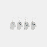 2 Piece Alloy Acrylic Ghost Dangle Earrings - Trendsi