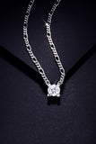 2 Carat Moissanite 925 Sterling Silver Pendant Necklace - Trendsi