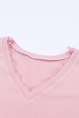 Lace Detail V-Neck Long Sleeve T-Shirt - Trendsi - Flyclothing LLC