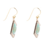 Diamond Days Blue Turquoise and Golden Earrings - Barse Jewelry